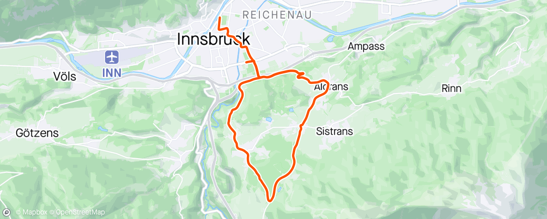 Map of the activity, Zwift - Descending Anaerobic in Innsbruck