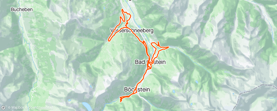 「MTB Gravel bergauf, Asphalt bergab」活動的地圖