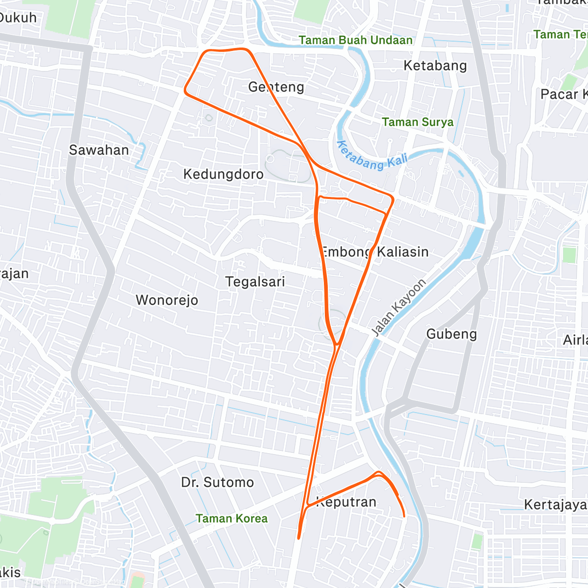 Map of the activity, Basra Loop