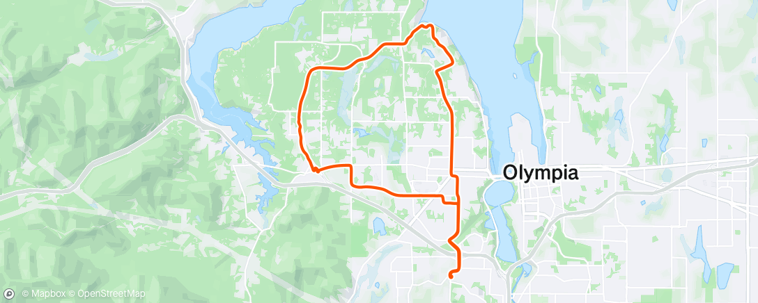 Map of the activity, West Oly