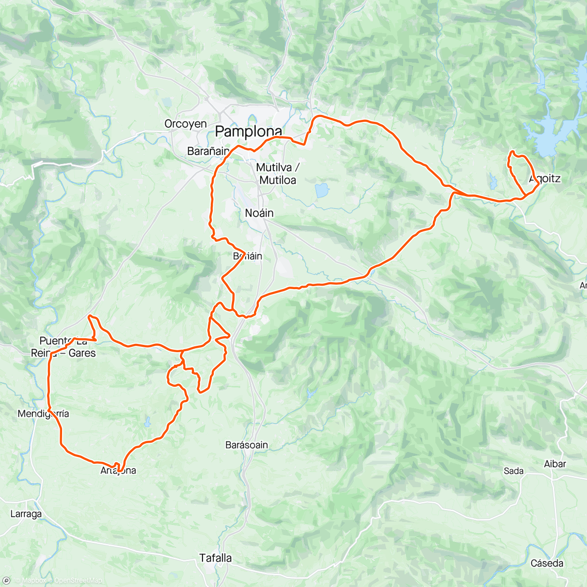 Map of the activity, Navarra