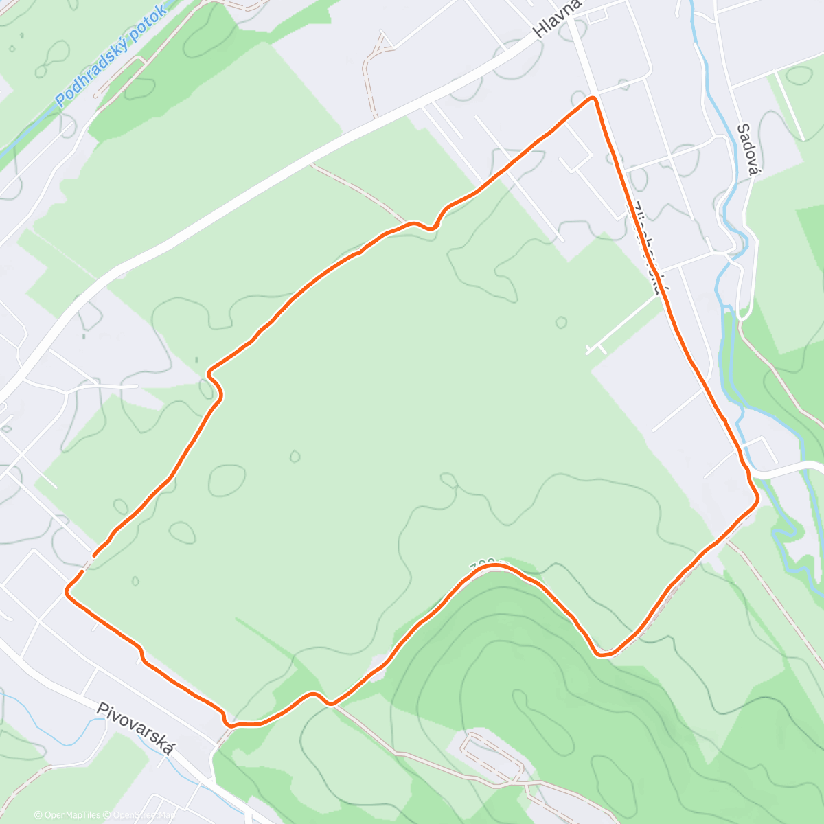 Map of the activity, EZ s Peťkou