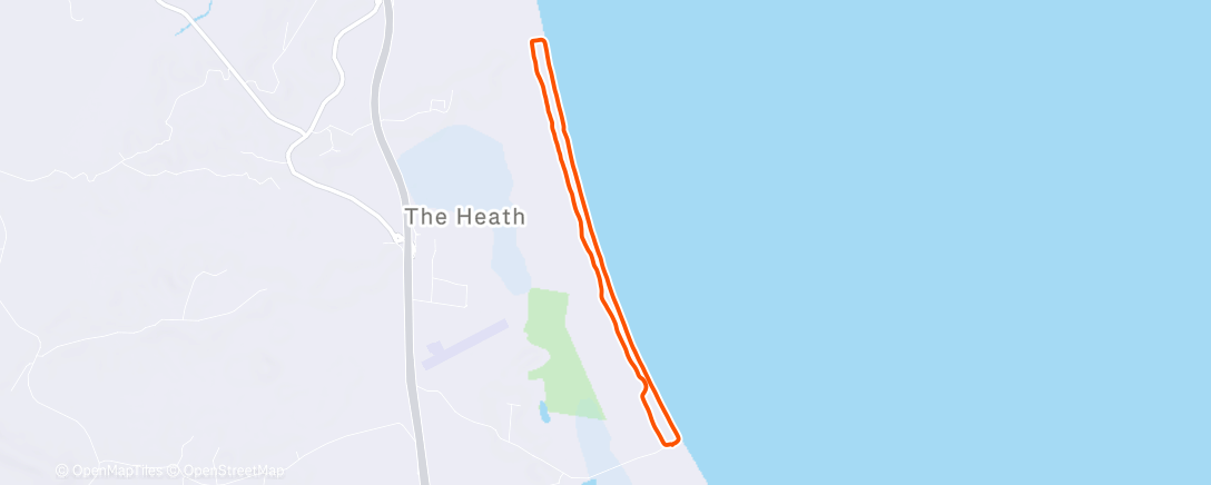 Map of the activity, NRBC dunes, beach and swim