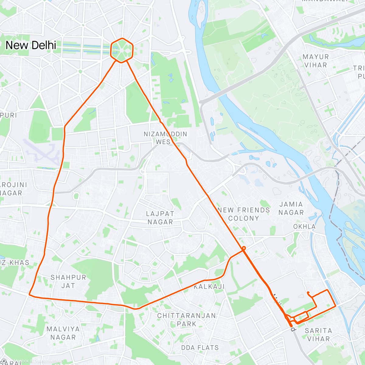 Map of the activity, APRIL MNG RIDE NO 24 🚵‍♂️