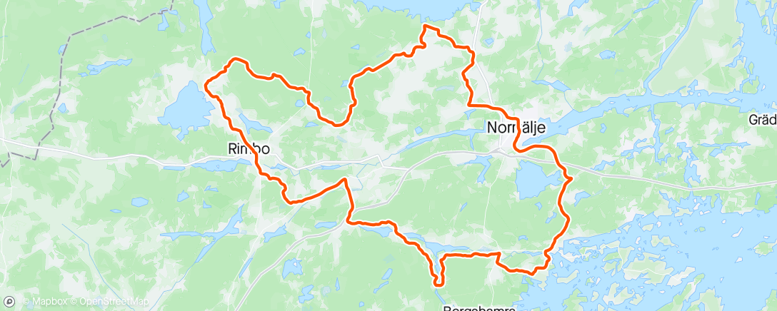 Map of the activity, Morning Gravel Ride med Biffen ❄️