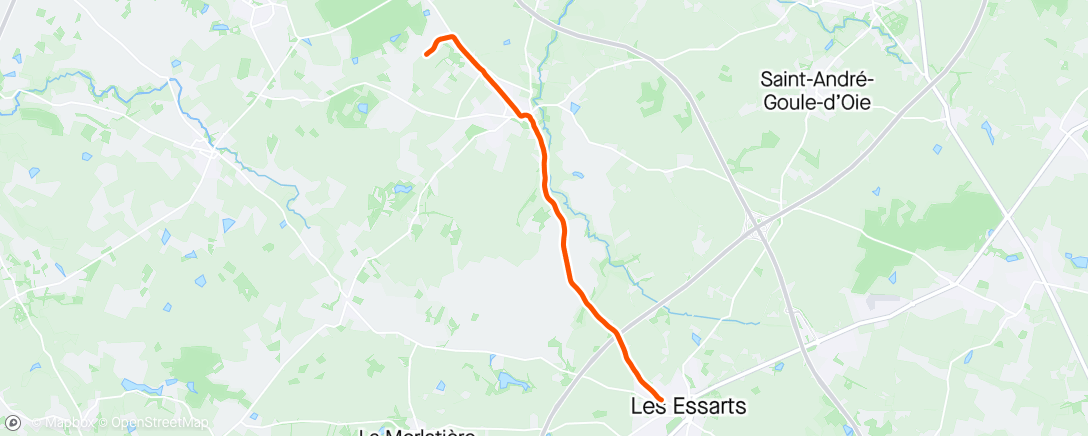 Map of the activity, Vélo Taf 1/2