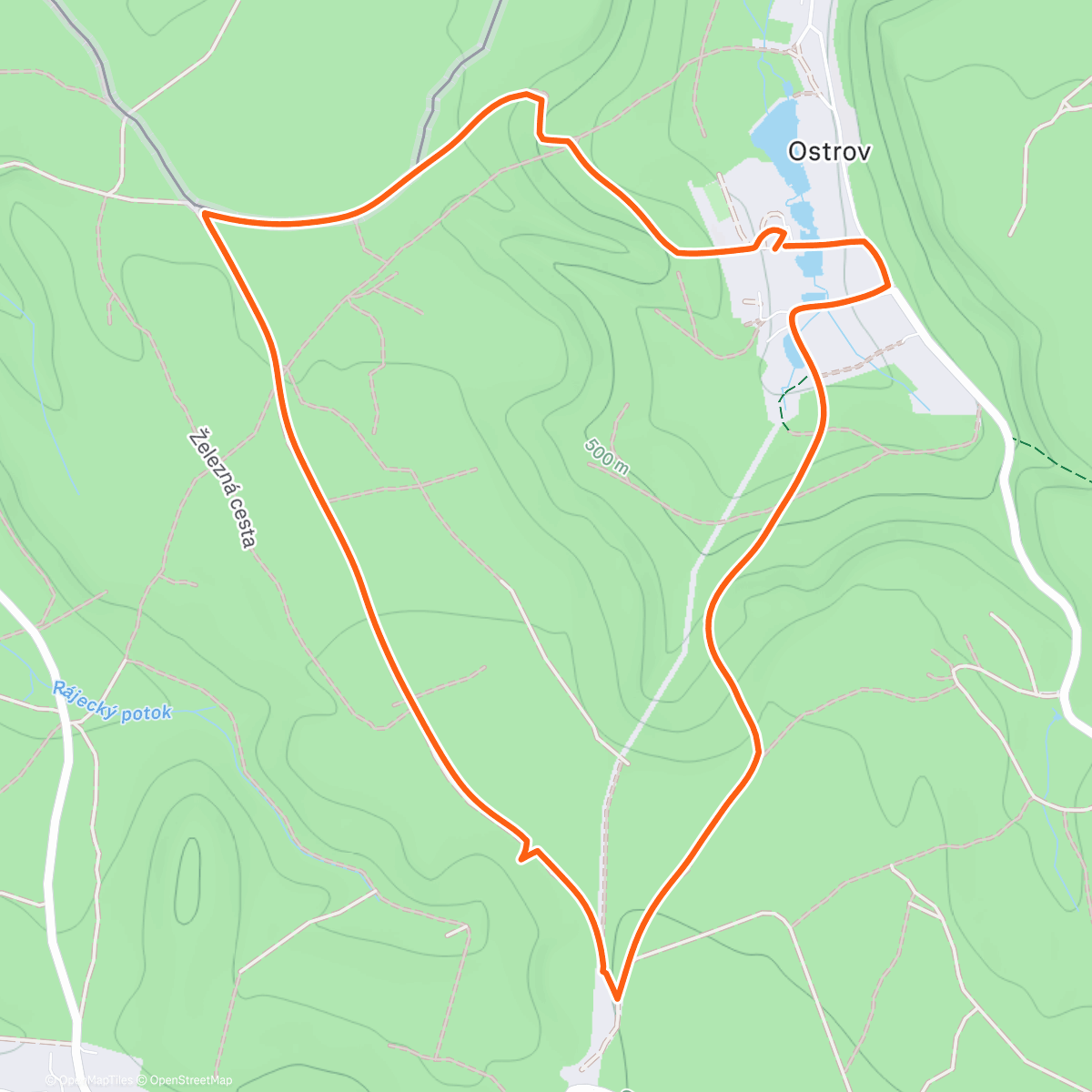 Карта физической активности (Kolem Ostrova)