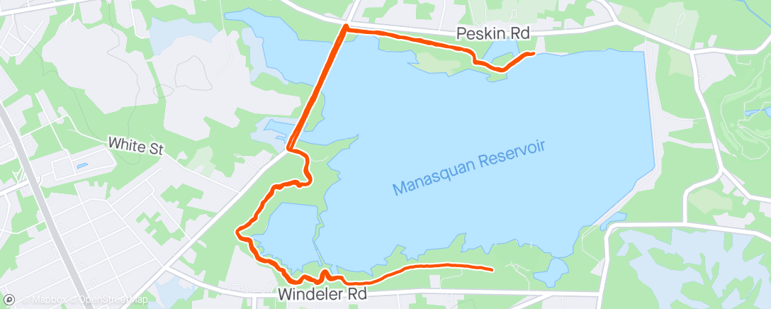 Map of the activity, ☀️ 🔋 Afternoon Trail Run