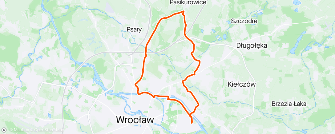 Map of the activity, Cold feet Ride