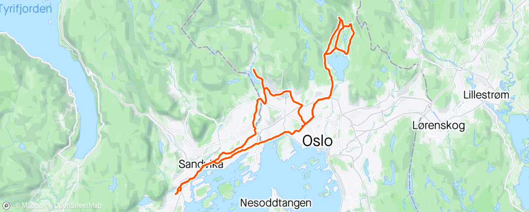 Map of the activity, Noen drag med Erlend
