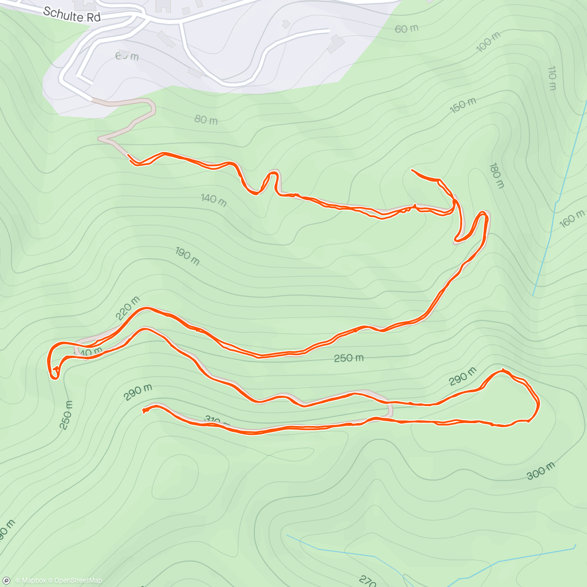 Mapa da atividade, Saddle Mountain Hike