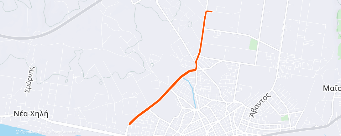 Map of the activity, Τρέξιμο έξω