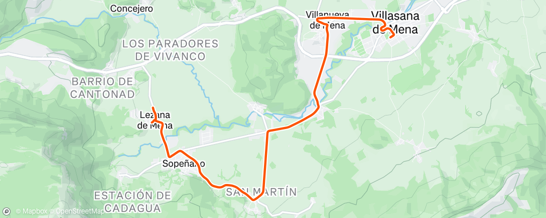 Map of the activity, Afternoon Ride
