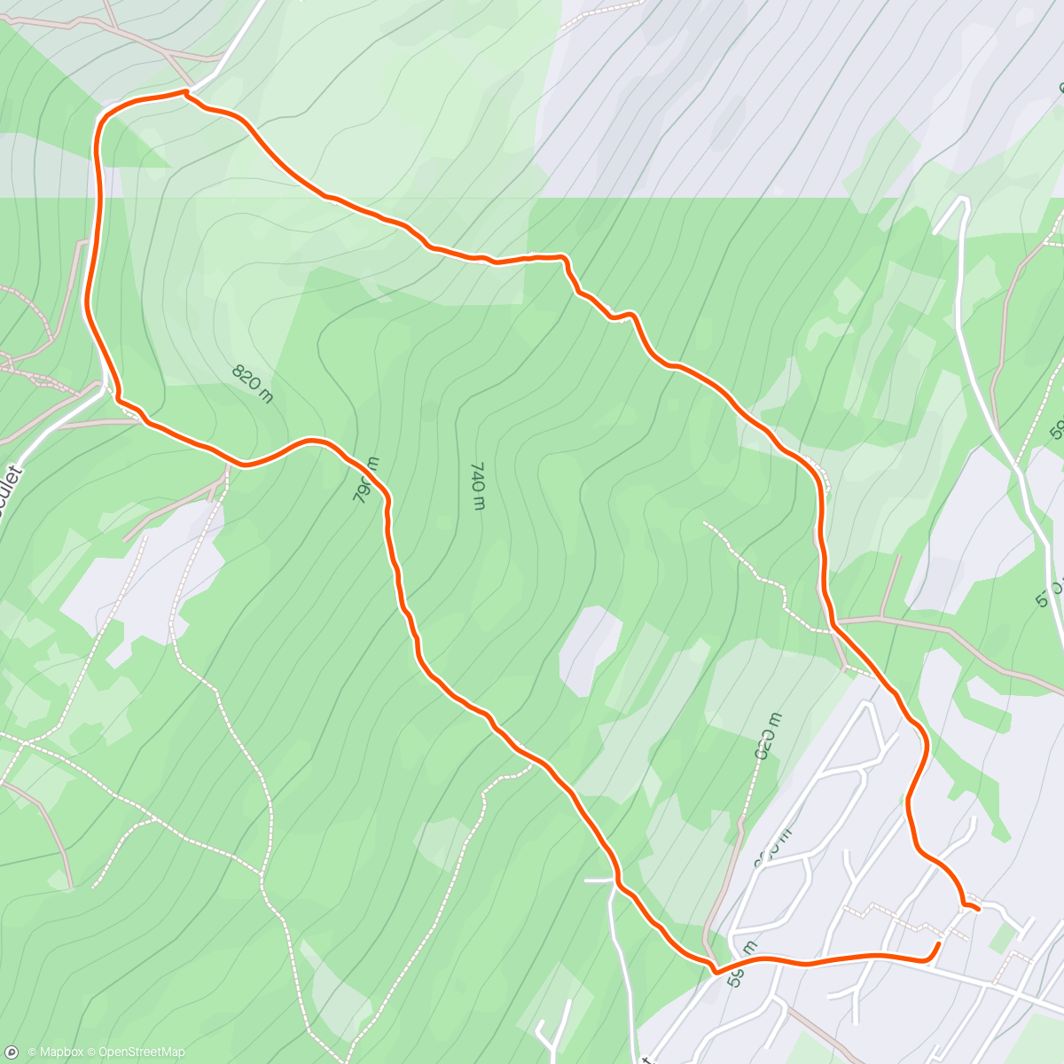 Map of the activity, une petite randonnée