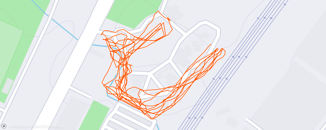 Map of the activity, Morning Run