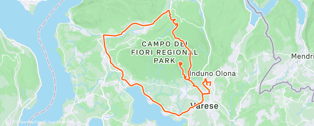 Map of the activity, Morning Ride