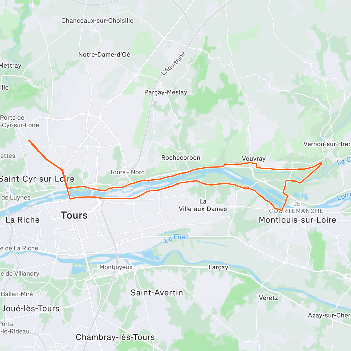 Map of the activity, Winter solstice