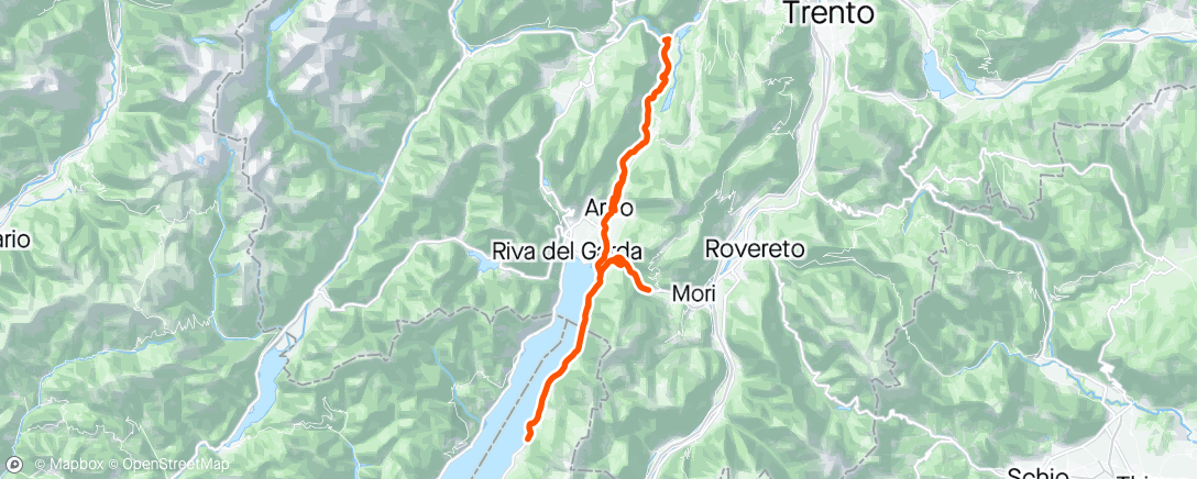 Map of the activity, Po dlouhé době (4 letech) kilo na kole..