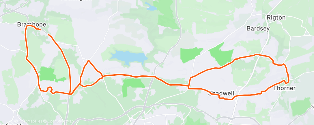 アクティビティ「Afternoon Gravel Ride」の地図