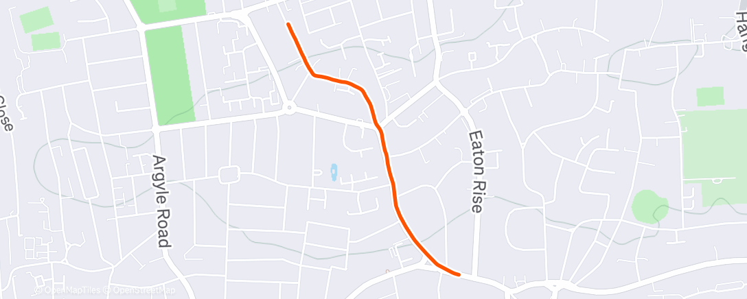Map of the activity, Afternoon Walk