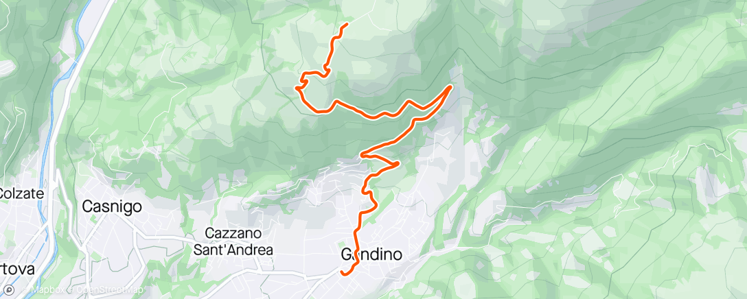 Mapa de la actividad (Detonazione indecorosa alla cronoscalata del Farno)