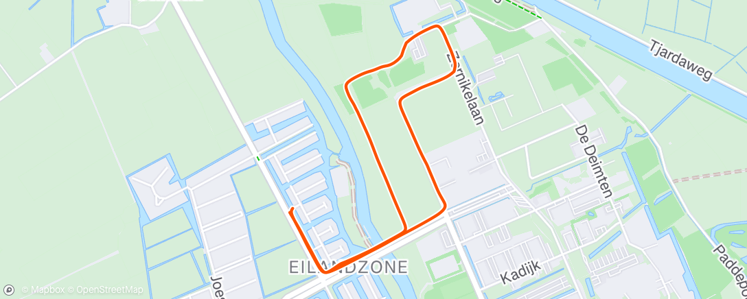 Map of the activity, Morning Walk