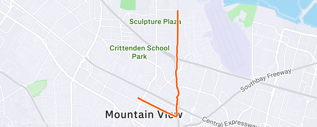 Map of the activity, Morning Run