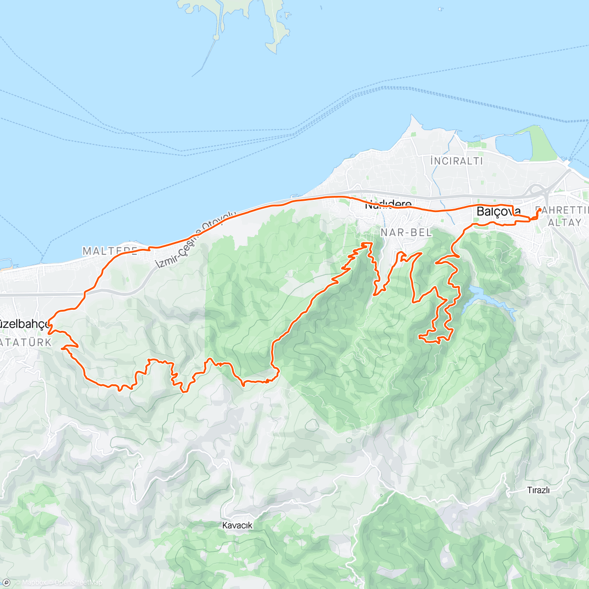 Map of the activity, Güzelbahçe