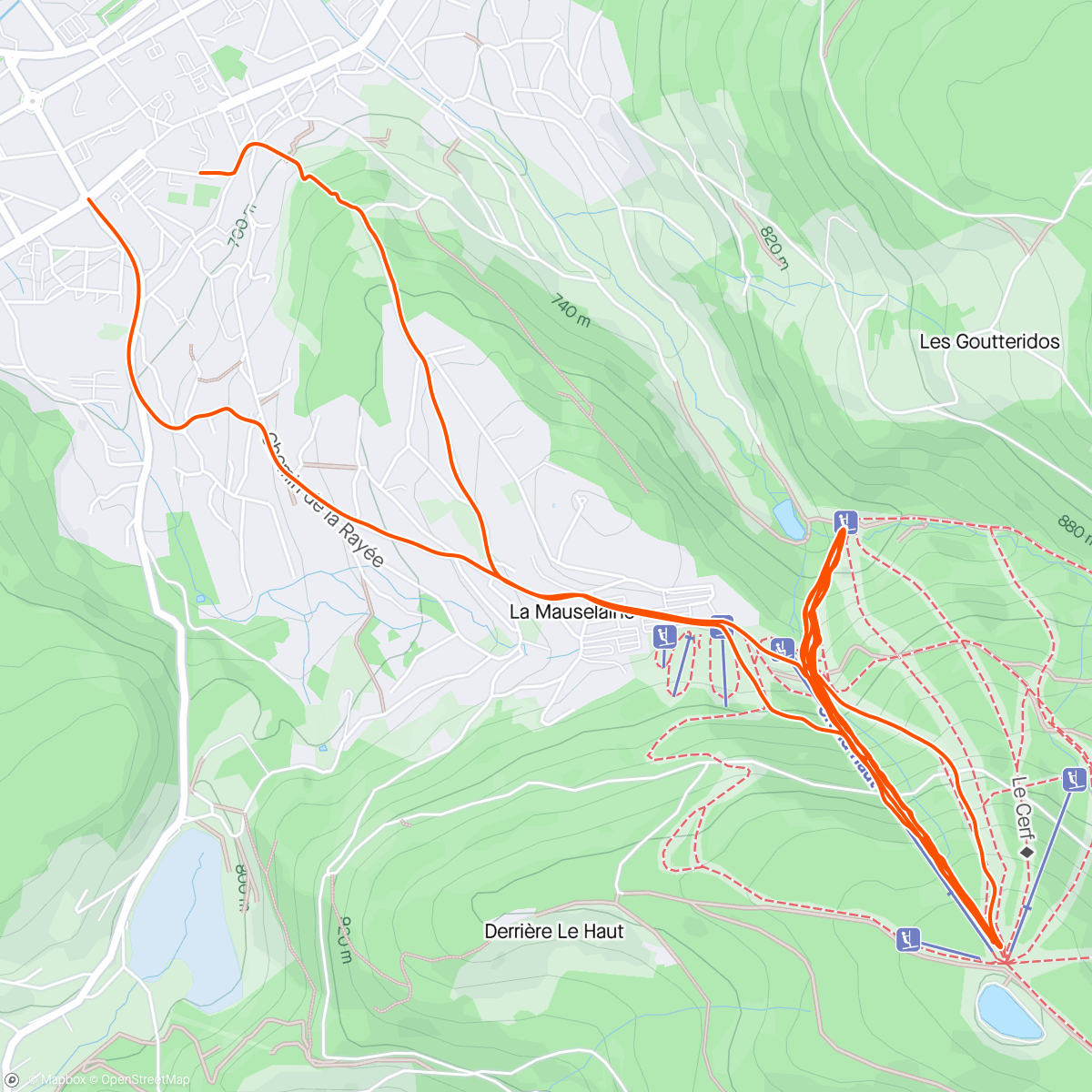 Map of the activity, Cueillette des Jonquilles
