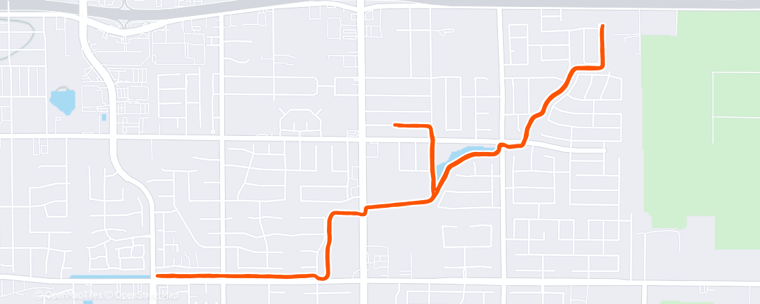 Карта физической активности (Afternoon Run)