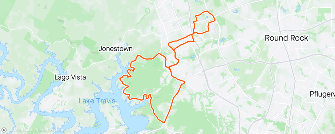 Map of the activity, Not a coffee ride