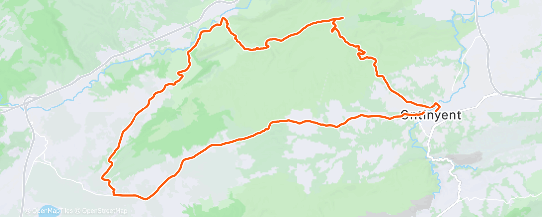 Map of the activity, Morning Ride