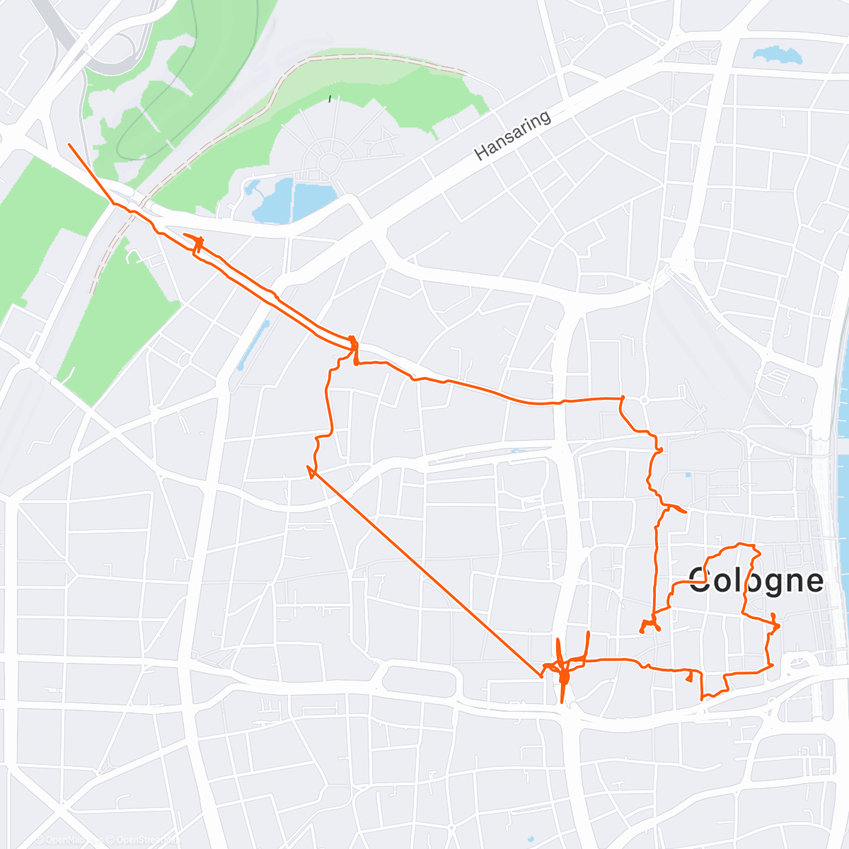 Карта физической активности (Rund um Köln)