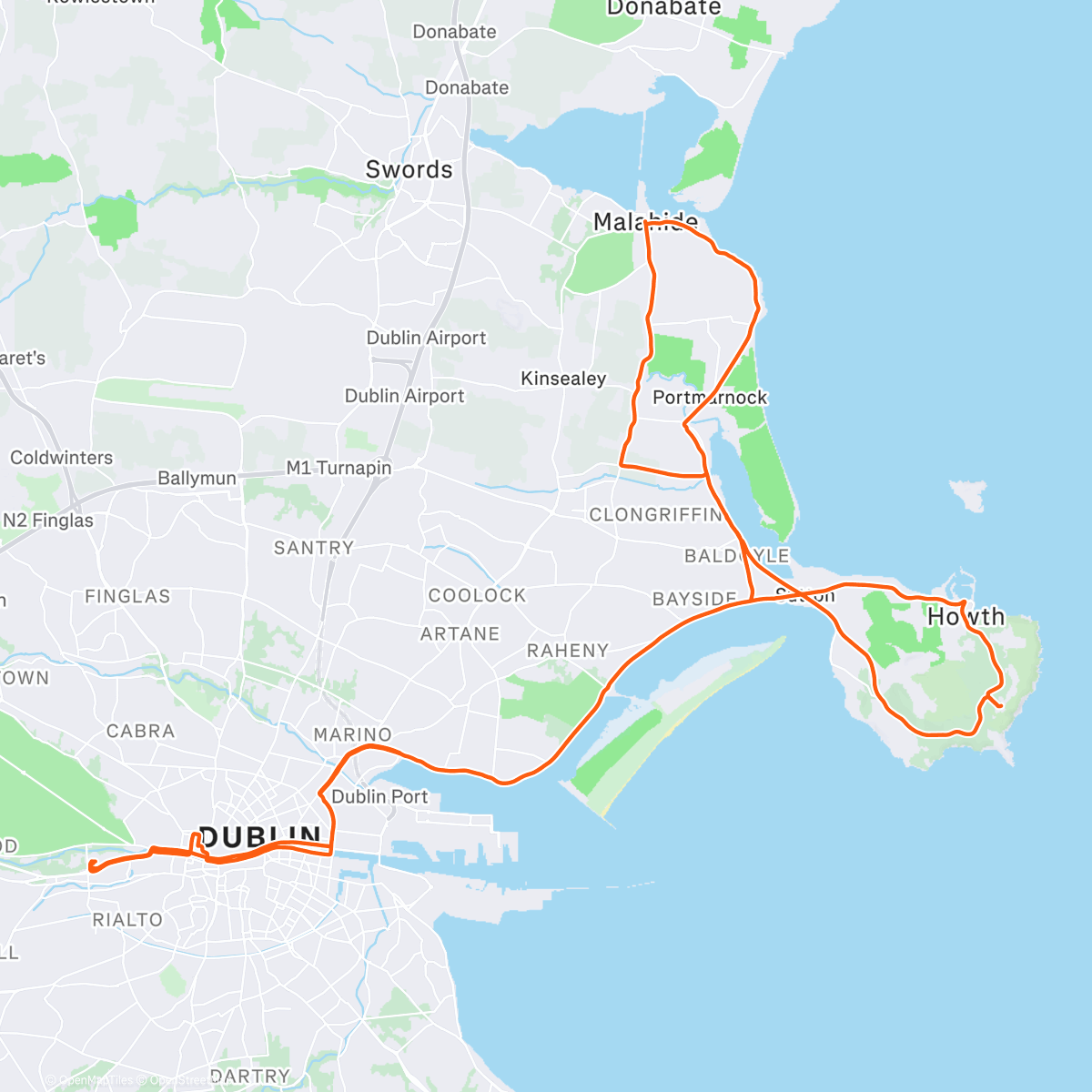 Map of the activity, PianoPiano Winter Solstice Ride / CHASING LIGHT