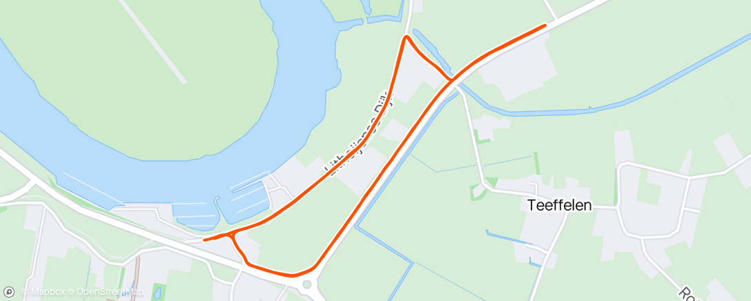 Карта физической активности (Run-bike-run. 5km -40km -5km.)