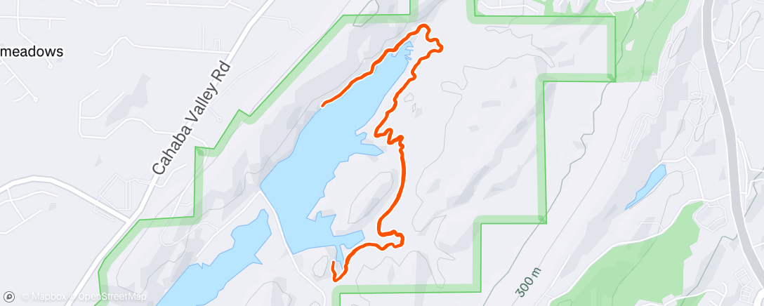 Map of the activity, Morning Trail Run