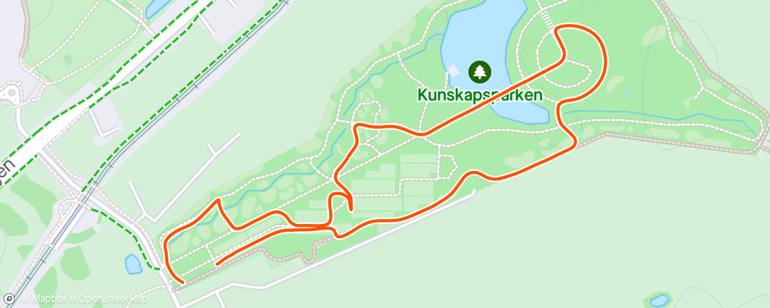 Map of the activity, Promenad i Kunskapsparken