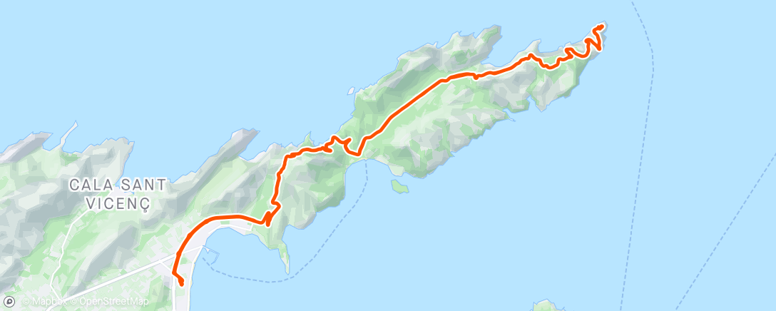 Map of the activity, Stragglists go to Cap Formentor 🚴‍♀️🚴🚴‍♀️🚴 pleased I managed to climb 😀
