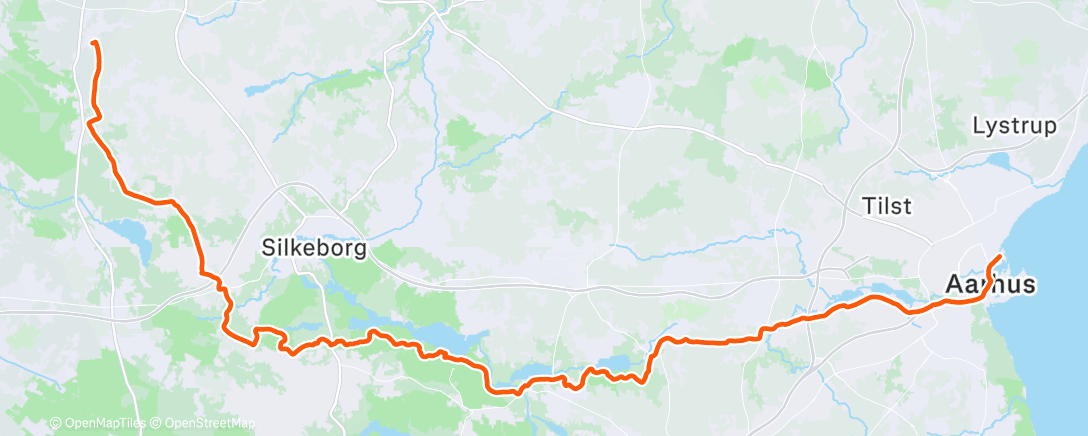 Map of the activity, Morning Ride
