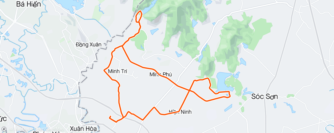 Map of the activity, Morning Ride