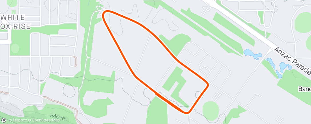 Map of the activity, Wednesday Afternoon Run - 3km - building endurance 🏃‍♀️