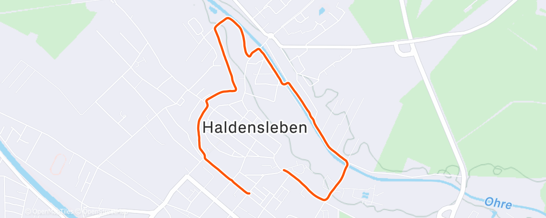 Карта физической активности (Lauf am Morgen)