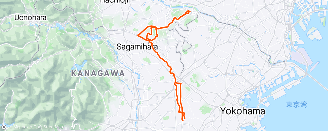 Map of the activity, 尾根幹線道路