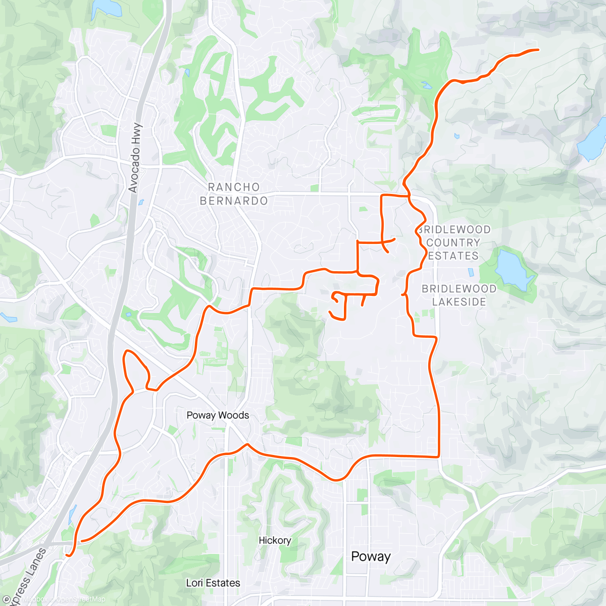 Map of the activity, Afternoon climbing