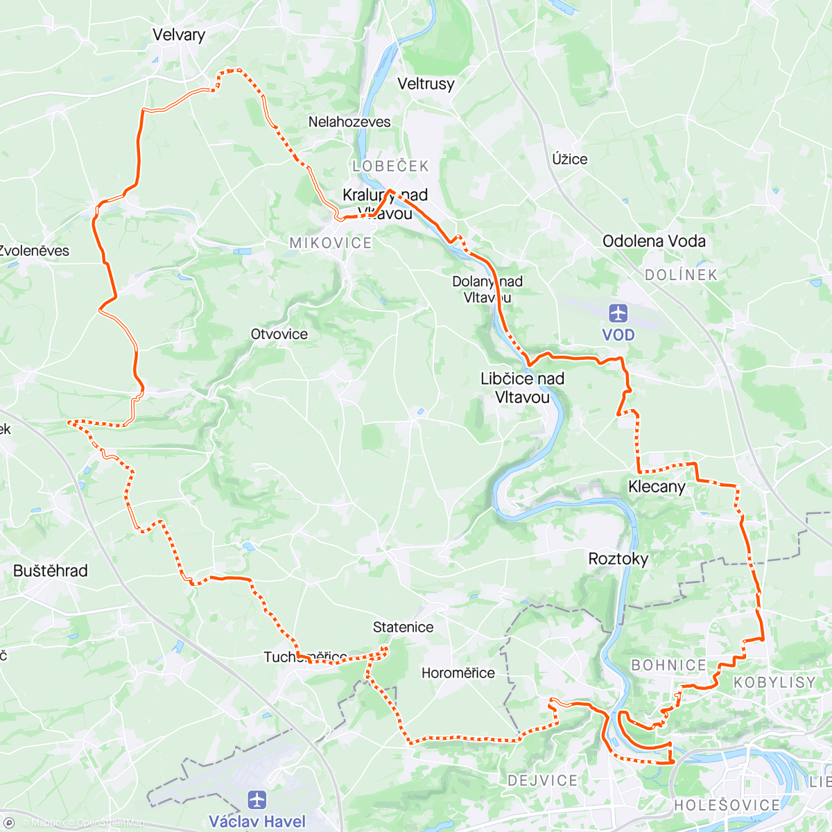 Map of the activity, Radovič