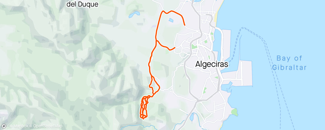Map of the activity, eBike