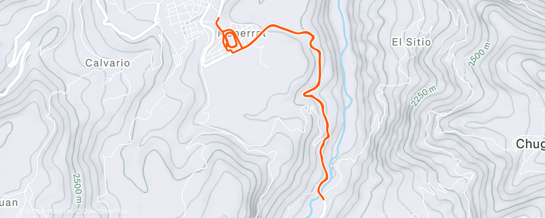 Map of the activity, Vuelta ciclista por la mañana
