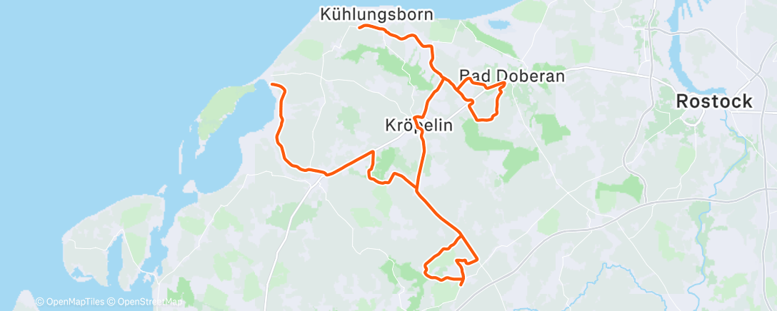 Map of the activity, Morning Ride