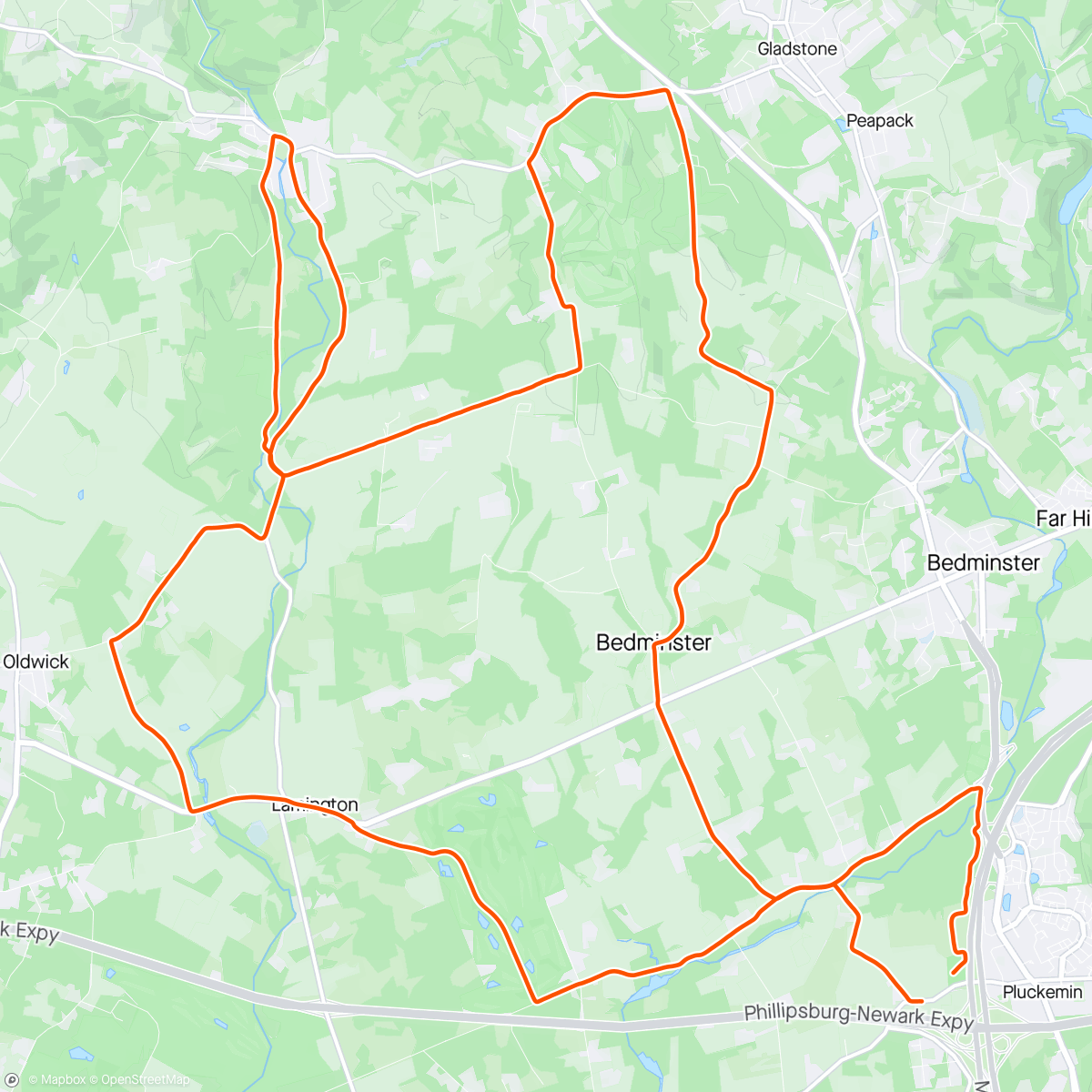 Map of the activity, Night gravel!