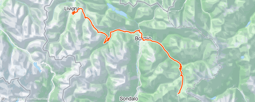 Map of the activity, Livigno 11
